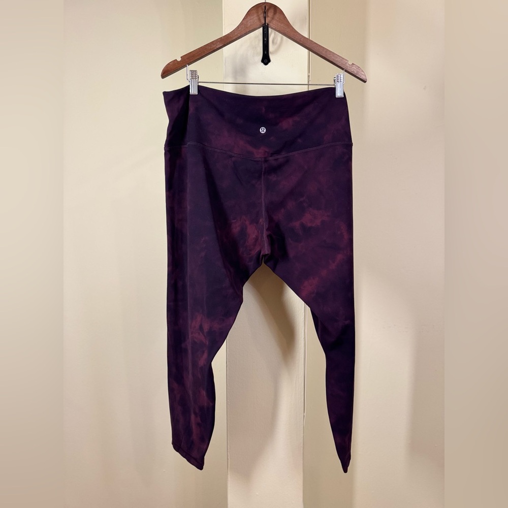 NWOT Lululemon Align Pant 25" *Diamond Dye Cassis Black - Picture 6 of 10